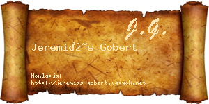 Jeremiás Gobert névjegykártya